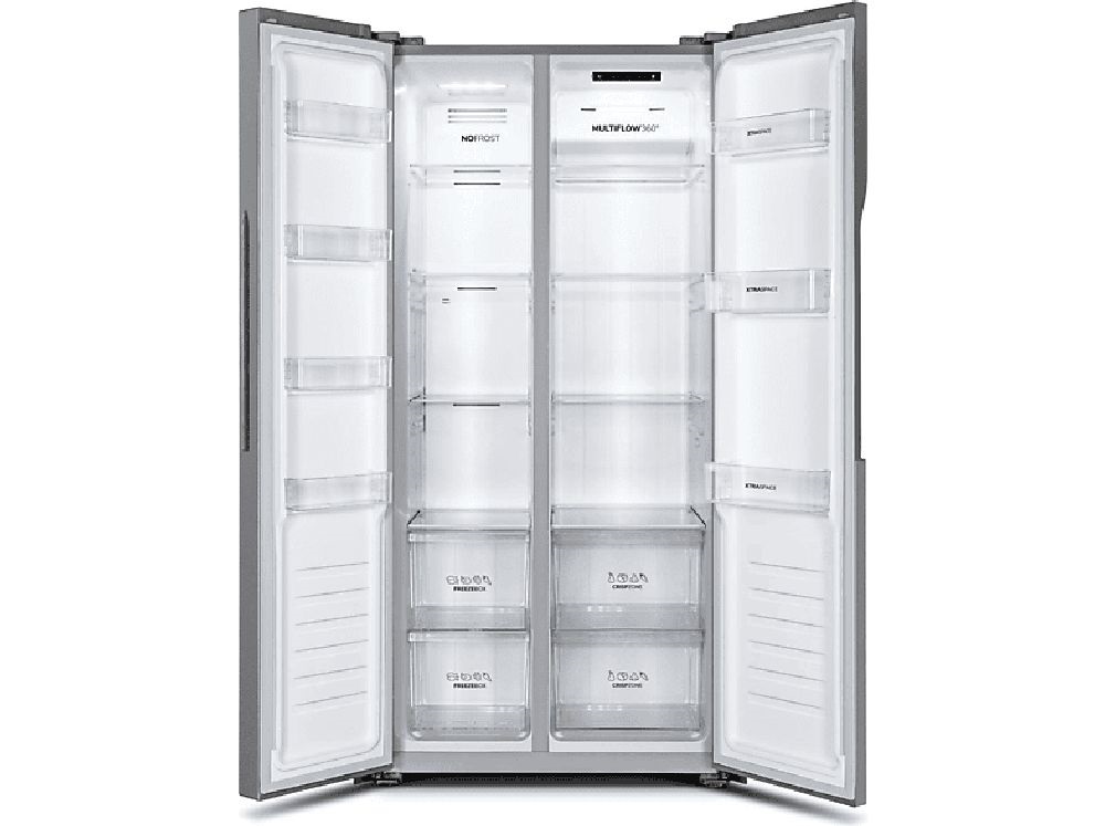Gorenje NRS8182KX szürke, Side-by-Side, Hűtő:266L, hűtőszekrény