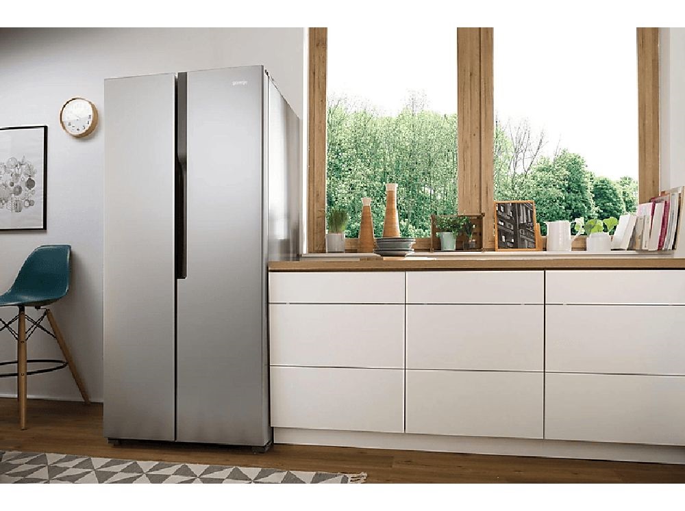 Gorenje NRS8182KX szürke, Side-by-Side, Hűtő:266L, hűtőszekrény