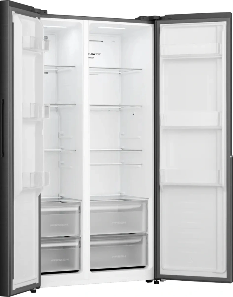 Gorenje NRS917E41BX fekete, No Frost, Side-by-Side, 544 l, hűtőszekrény