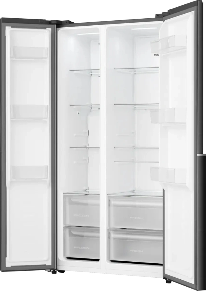 Gorenje NRS917E41BX fekete, No Frost, Side-by-Side, 544 l, hűtőszekrény