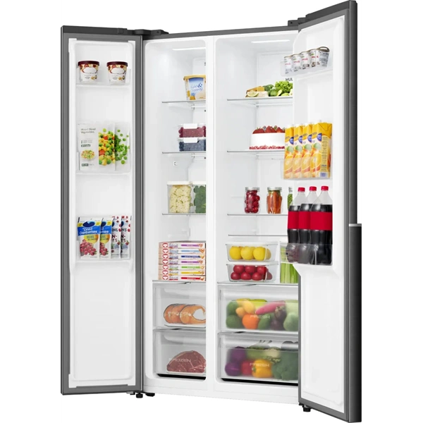 Gorenje NRS917E41BX fekete, No Frost, Side-by-Side, 544 l, hűtőszekrény