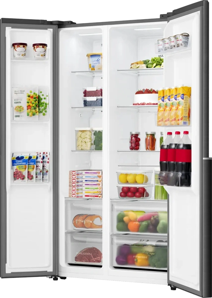 Gorenje NRS917E41BX fekete, No Frost, Side-by-Side, 544 l, hűtőszekrény