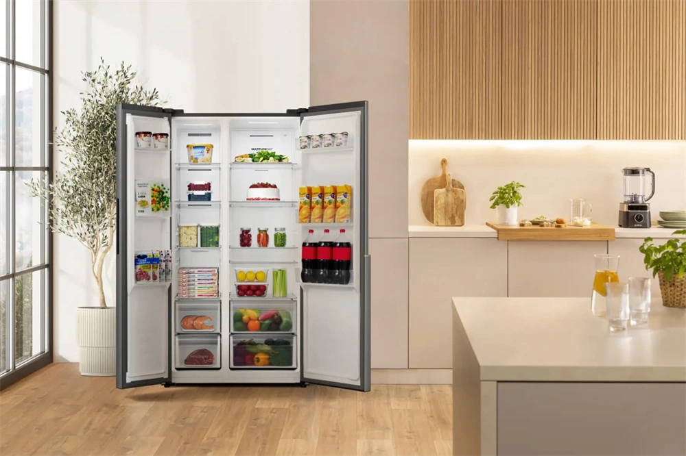 Gorenje NRS917E41BX fekete, No Frost, Side-by-Side, 544 l, hűtőszekrény