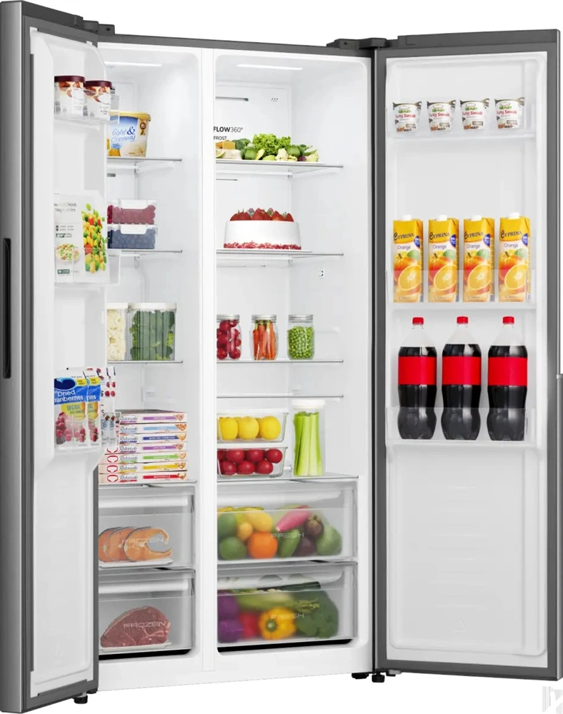 Gorenje NRS917E41X inox, No Frost, Side-by-Side, 544 l, hűtőszekrény