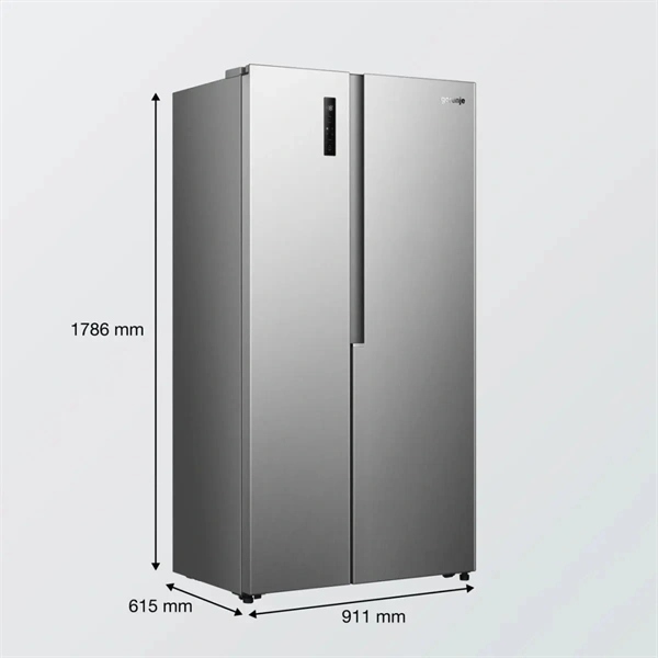 Gorenje NRS917E41X inox, No Frost, Side-by-Side, 544 l, hűtőszekrény