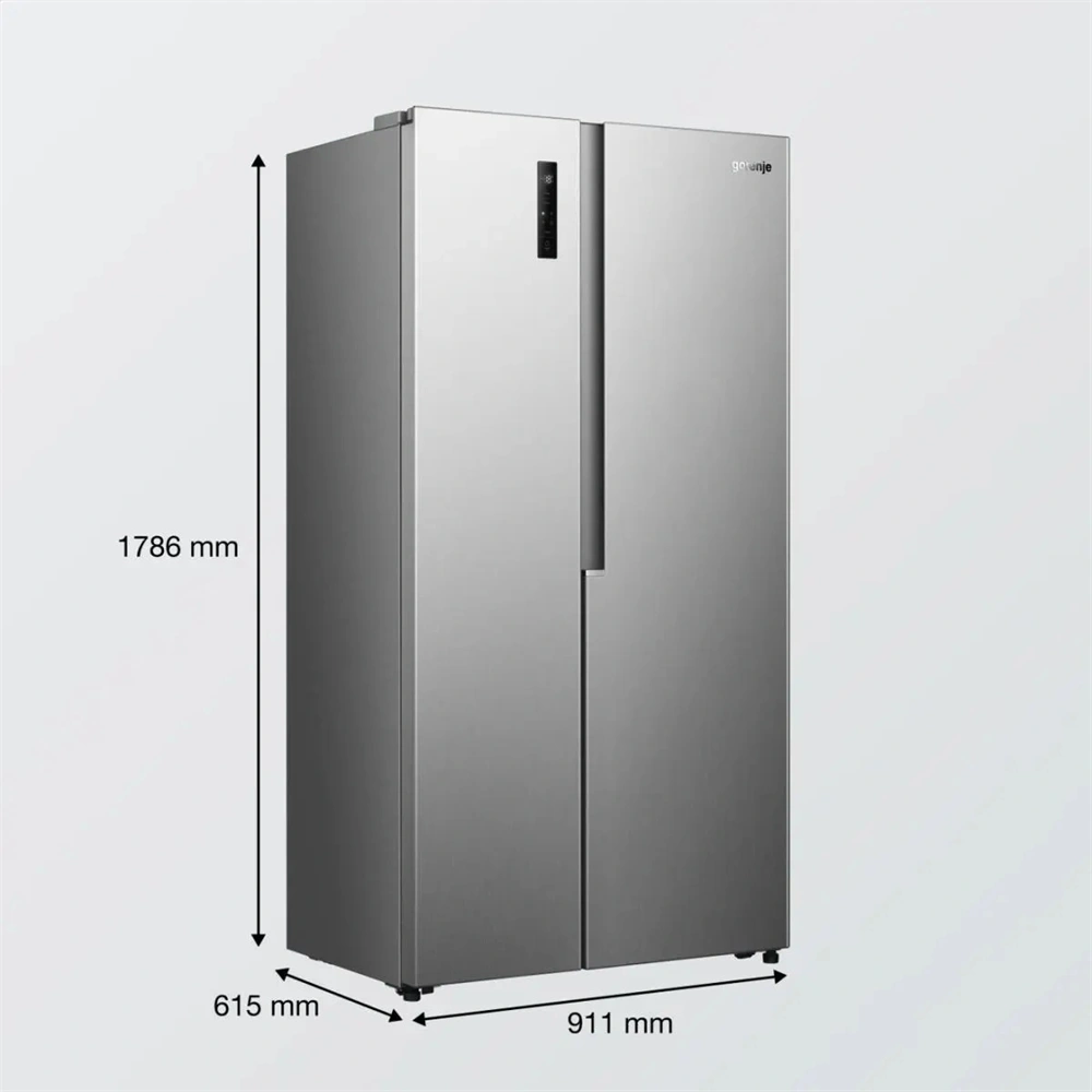 Gorenje NRS917E41X inox, No Frost, Side-by-Side, 544 l, hűtőszekrény