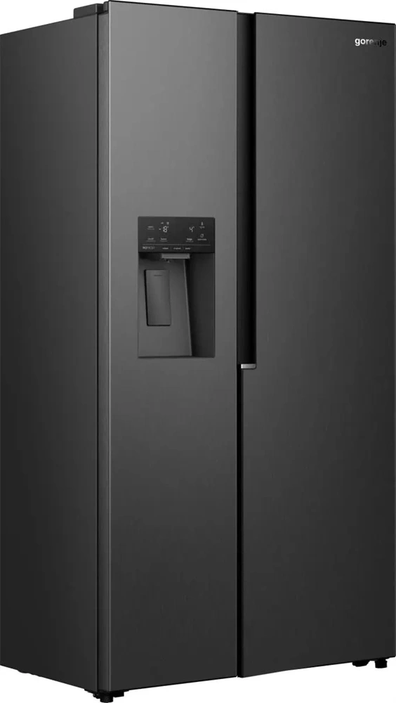 Gorenje NRS917E61BX fekete, No Frost, Side-by-Side, hűtőszekrény