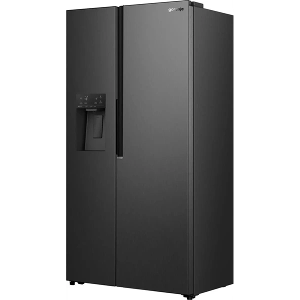 Gorenje NRS917E61BX fekete, No Frost, Side-by-Side, hűtőszekrény