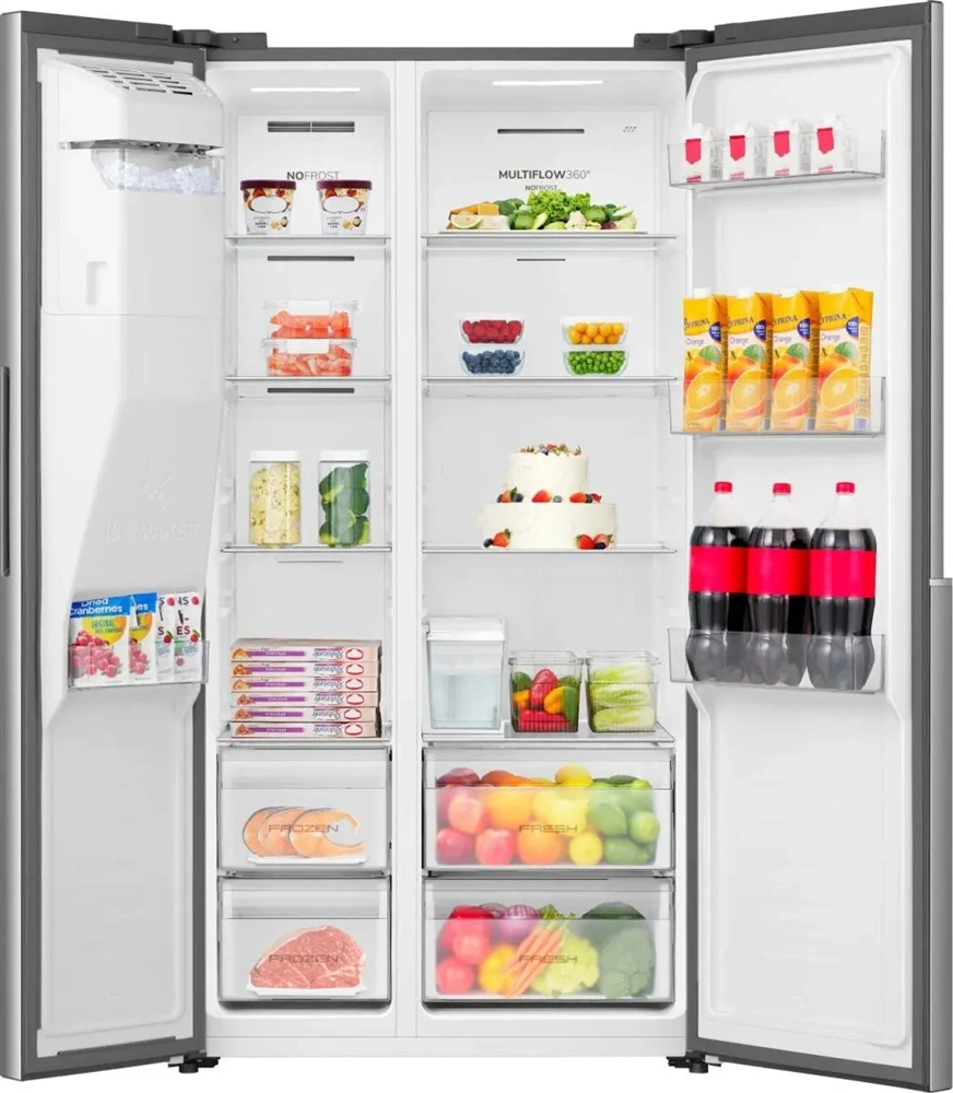 Gorenje NRS917E61X inox, No Frost, Side-by-Side, hűtőszekrény