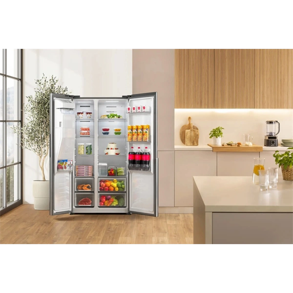 Gorenje NRS917E61X inox, No Frost, Side-by-Side, hűtőszekrény