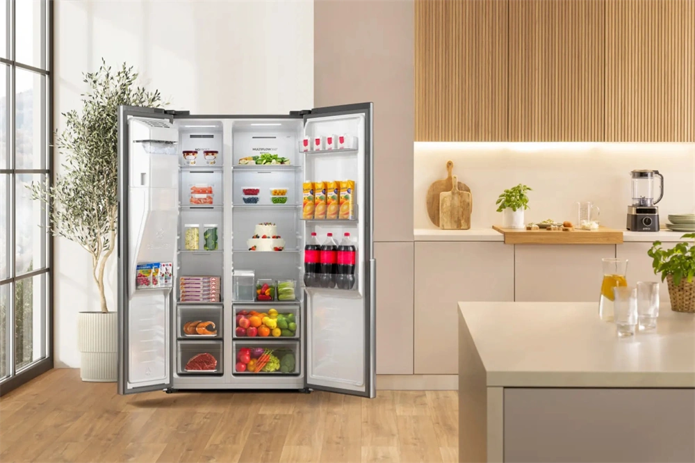 Gorenje NRS917E61X inox, No Frost, Side-by-Side, hűtőszekrény