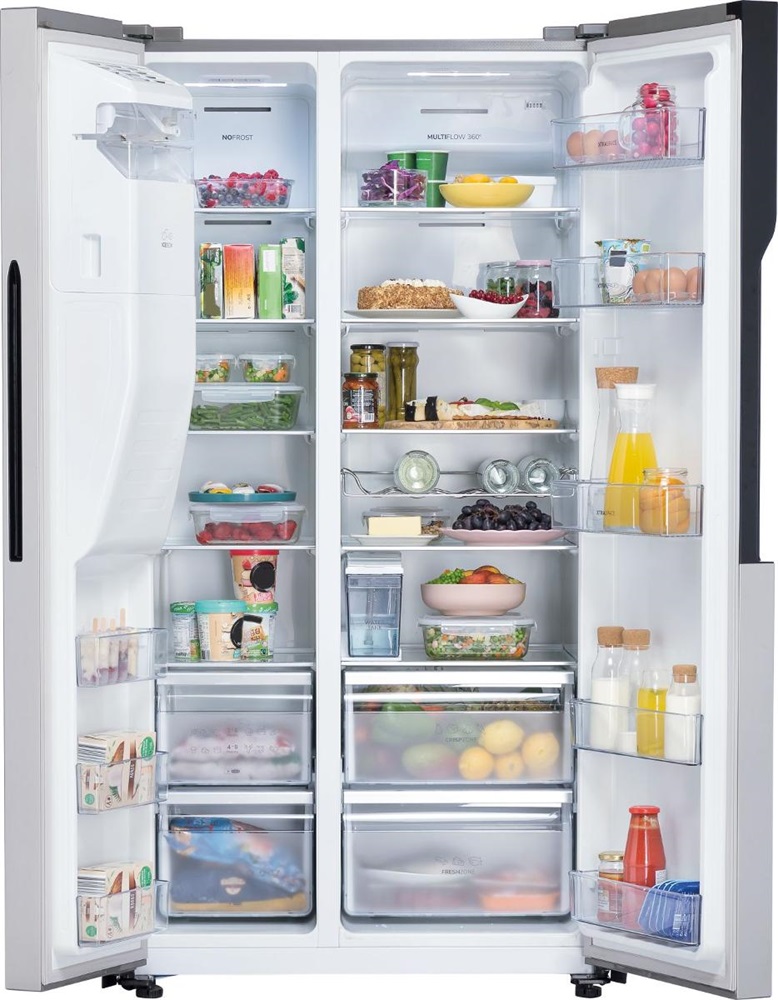 Gorenje NRS9181VX szürke, Side-by-Side, Hűtő:371L, Fagyasztó:185L, No frost Plus hűtőszekrény