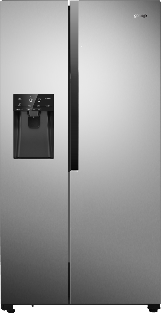 Gorenje NRS9181VX szürke, Side-by-Side, Hűtő:371L, Fagyasztó:185L, No frost Plus hűtőszekrény