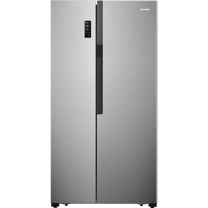 Gorenje NRS918FMX szürke, Side-by-Side, Hűtő:334L, Fagyasztó:185L, No frost Plus hűtőszekrény