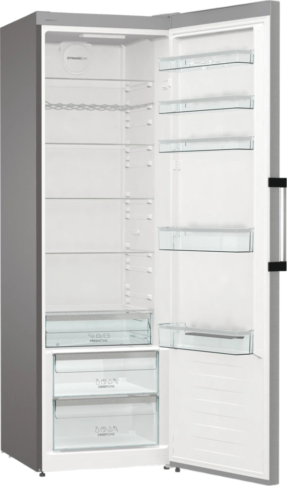 Gorenje R619DAXL6 inox, egyajtós, Hűtő:398L, hűtőszekrény