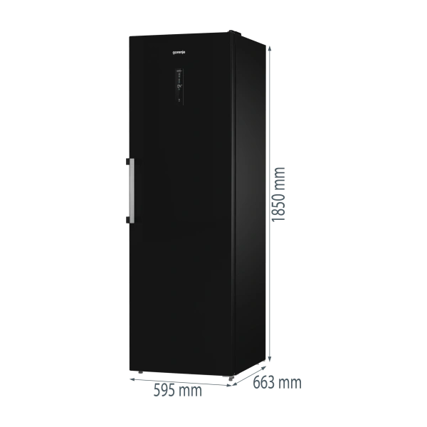Gorenje R619EABK6 fekete, egyajtós, Hűtő:398L, hűtőszekrény