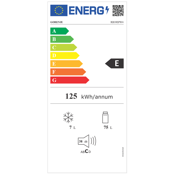 Gorenje RB39EPW4 egyajtós hűtőszekrény