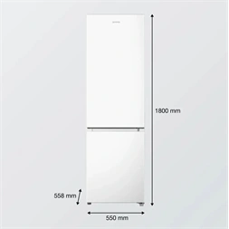 Gorenje RK418DPW4I fehér, alulfagyasztós, kombinált hűtőszekrény