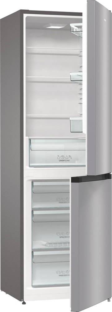 Gorenje RK6192ES4 fémszürke, alulfagyasztós, Hűtő:208L, Fagyasztó:112L, hűtőszekrény