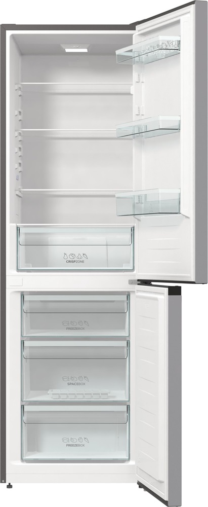 Gorenje RK6192ES4 fémszürke, alulfagyasztós, Hűtő:208L, Fagyasztó:112L, hűtőszekrény