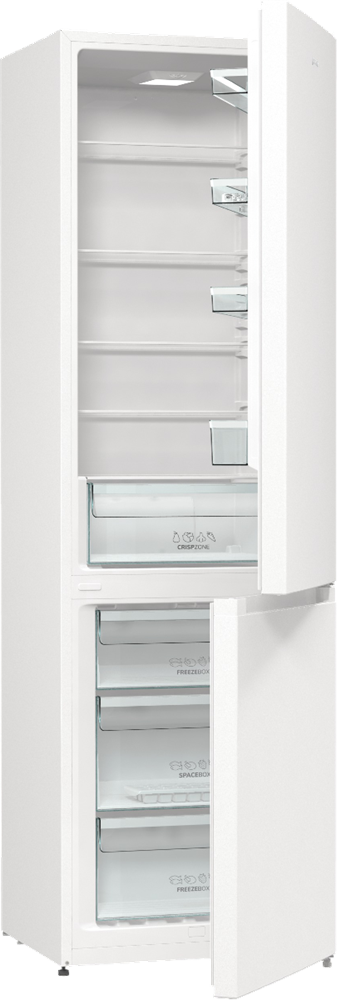 Gorenje RK6201EW4 fehér, alulfagyasztós, Hűtő:239L, Fagyasztó:110L, FrostLess hűtőszekrény