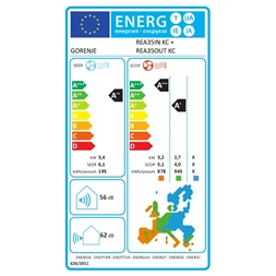 Gorenje Rea 3,5KW split klíma beépített WIFI REA35 KC