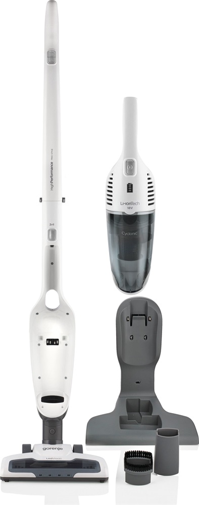Gorenje SVC180FW 2 az 1-ben akkumulátoros fehér álló porszívó
