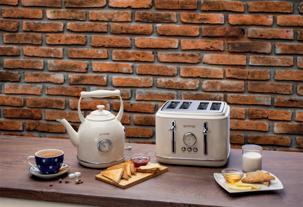 Gorenje T2300CLIN bézs 4 szeletes retro kenyérpirító