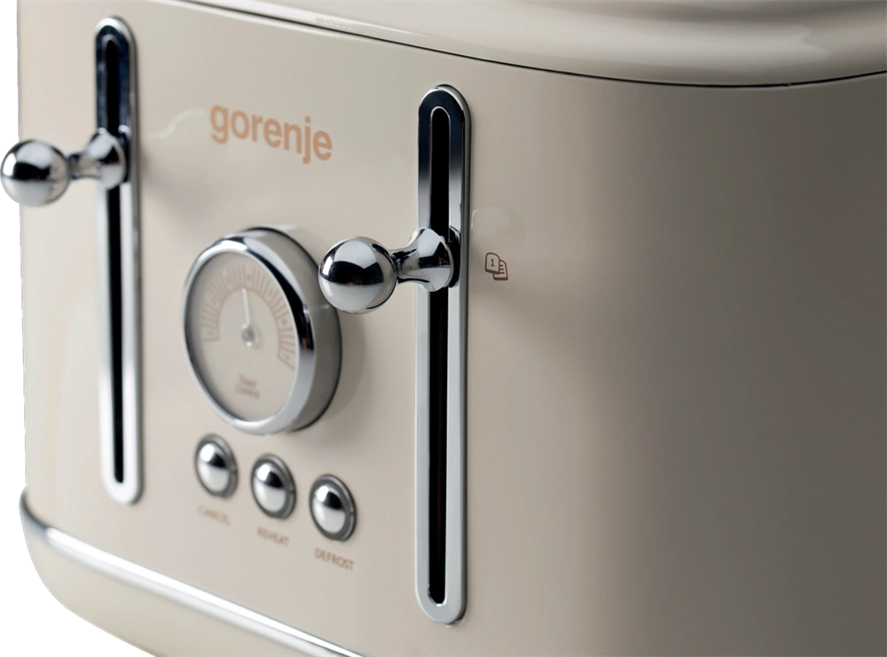 Gorenje T2300CLIN bézs 4 szeletes retro kenyérpirító