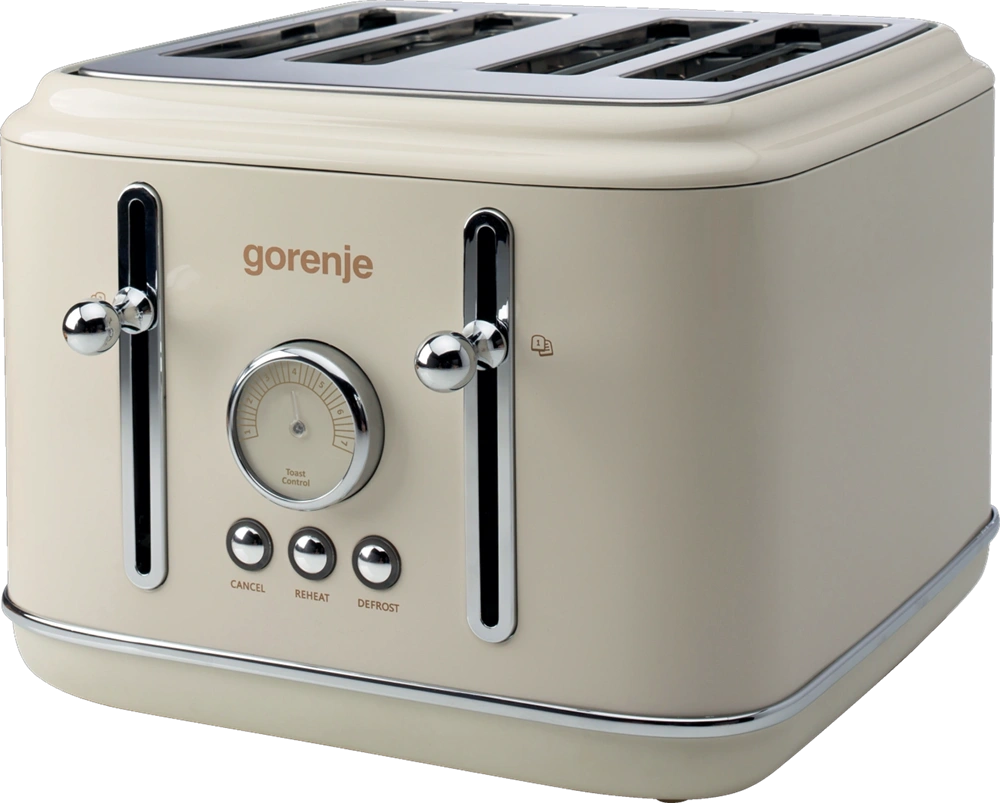 Gorenje T2300CLIN bézs 4 szeletes retro kenyérpirító