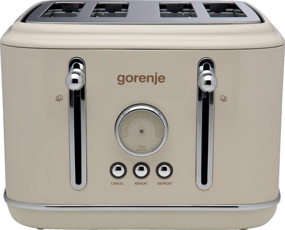 Gorenje T2300CLIN bézs 4 szeletes retro kenyérpirító