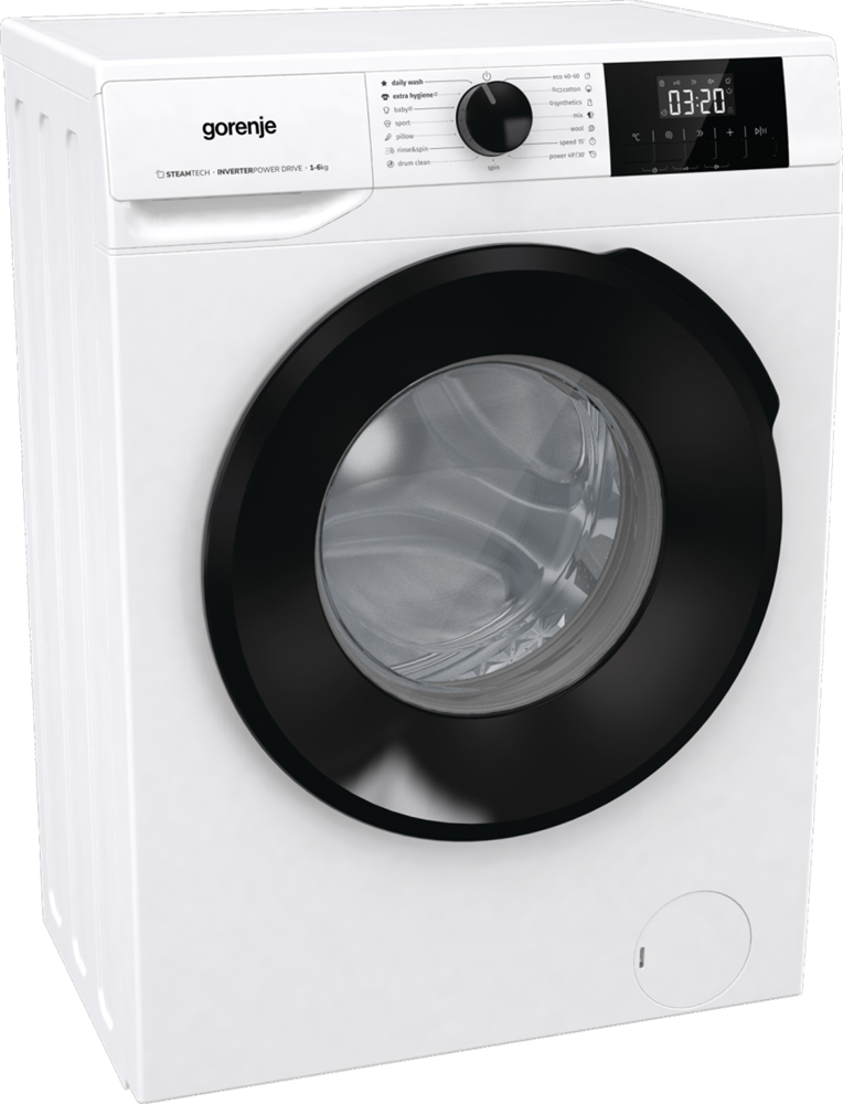 Gorenje W1NGPI61SBS fehér, elöltöltős, max.1000ford., 6 kg, mosógép