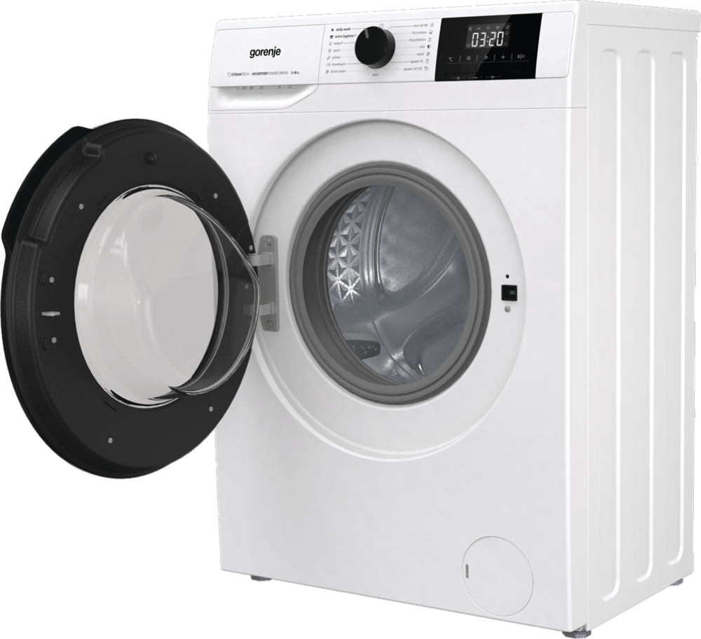 Gorenje W1NGPI61SBS fehér, elöltöltős, max.1000ford., 6 kg, mosógép