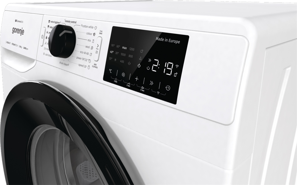 Gorenje W2PNEI94A1SWIFI fehér, elöltöltős, max.1400ford., 9 kg, mosógép