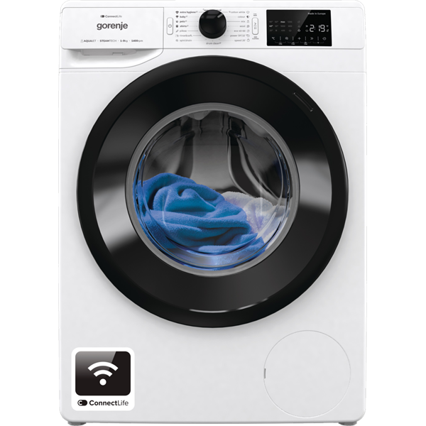 Gorenje W2PNEI94A1SWIFI fehér, elöltöltős, max.1400ford., 9 kg, mosógép