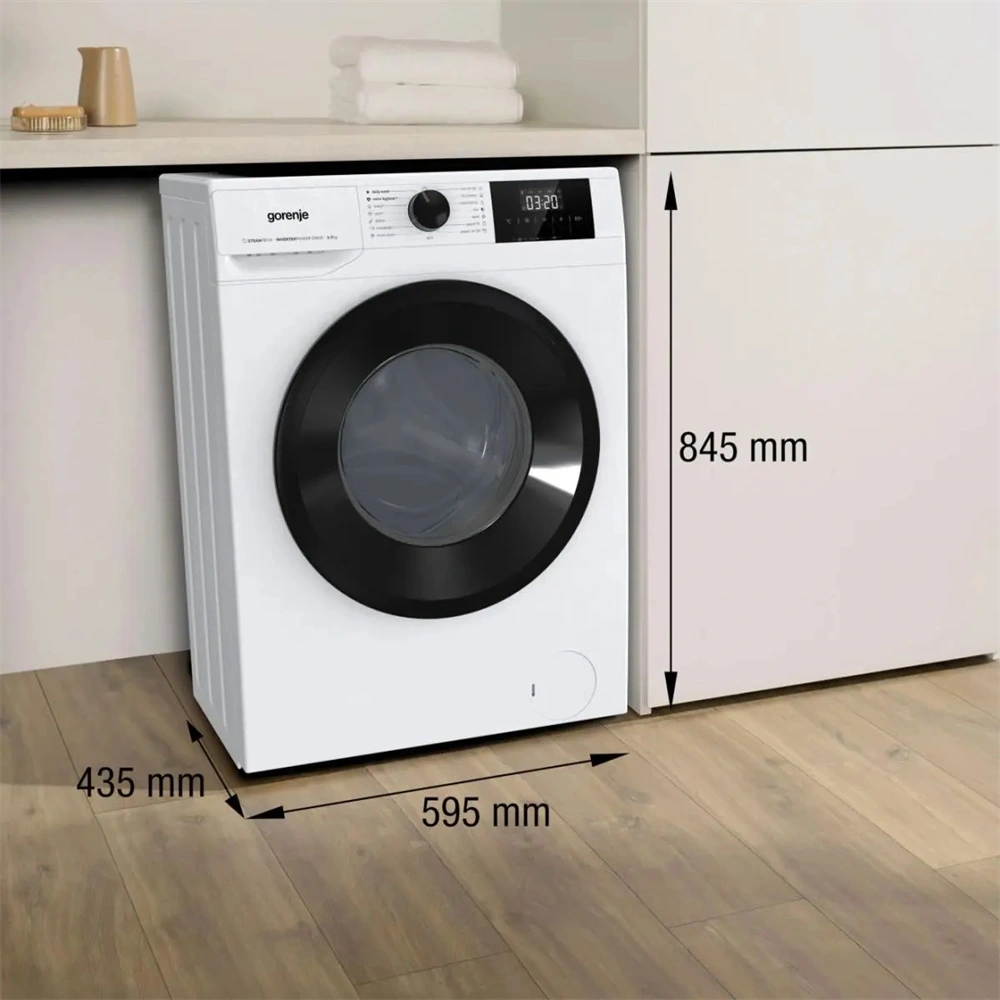 Gorenje W3NGPI72SAS fehér, elöltöltős, 7 kg, 1200 ford./perc, mosógép