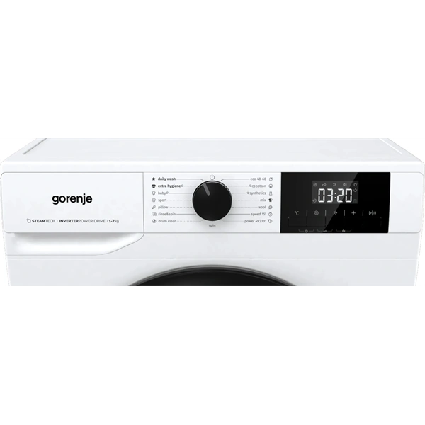 Gorenje W3NGPI72SAS fehér, elöltöltős, 7 kg, 1200 ford./perc, mosógép