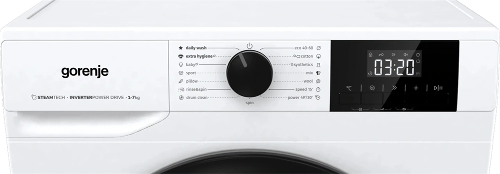 Gorenje W3NGPI72SAS fehér, elöltöltős, 7 kg, 1200 ford./perc, mosógép