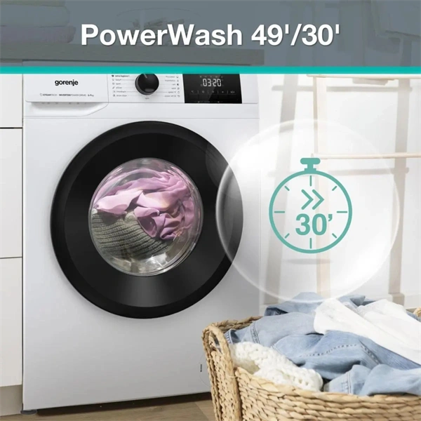 Gorenje W3NGPI72SAS fehér, elöltöltős, 7 kg, 1200 ford./perc, mosógép