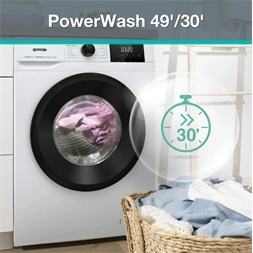 Gorenje W3NGPI72SAS fehér, elöltöltős, 7 kg, 1200 ford./perc, mosógép