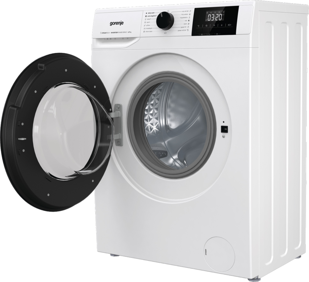 Gorenje W3NGPI72SBS fehér, elöltöltős, keskeny, max.1200ford., 7 kg, mosógép