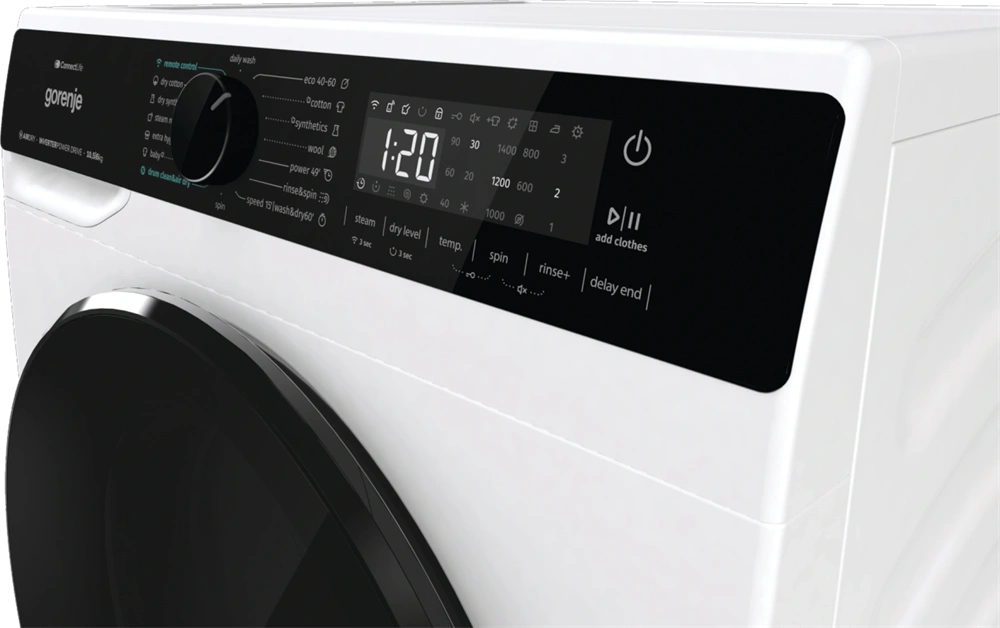Gorenje WD2PA1X64ADW fehér, max.1400.ford, 10,5/6kg, mosó-szárítógép