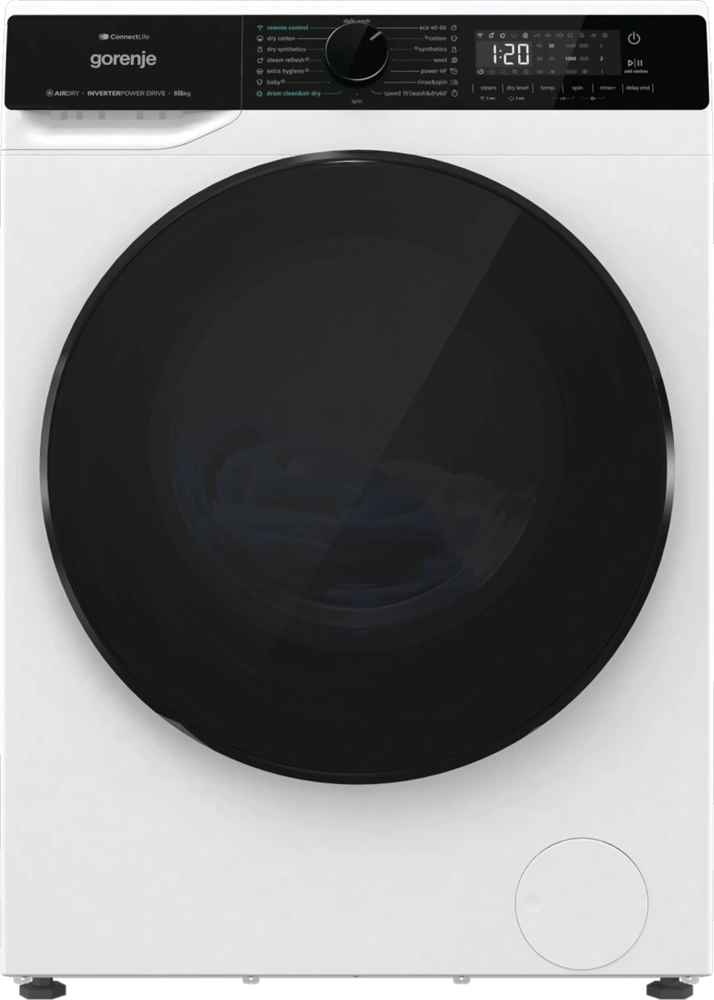 Gorenje WD2PA854ADW fehér, max.1400.ford, 8/5kg, mosó-szárítógép