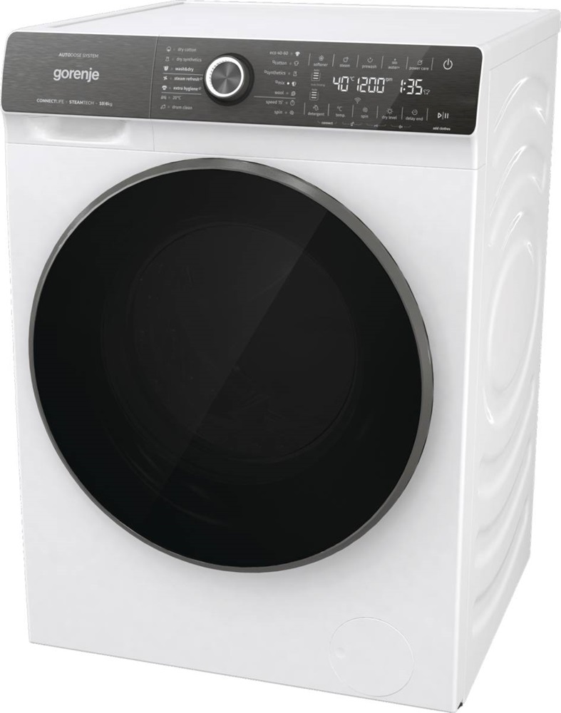 Gorenje WD2S164ADSWA fehér, elöltöltős, max.1400ford., 10 kg/6 kg, mosó-szárítógép