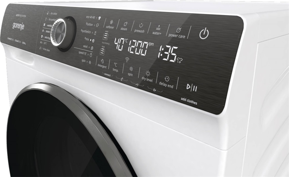 Gorenje WD2S164ADSWA fehér, elöltöltős, max.1400ford., 10 kg/6 kg, mosó-szárítógép