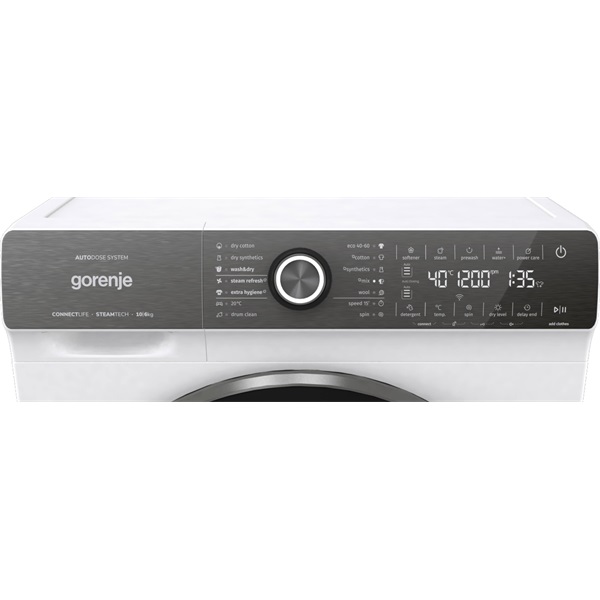 Gorenje WD2S164ADSWA 10 kg elöltöltős mosó-szárítógép