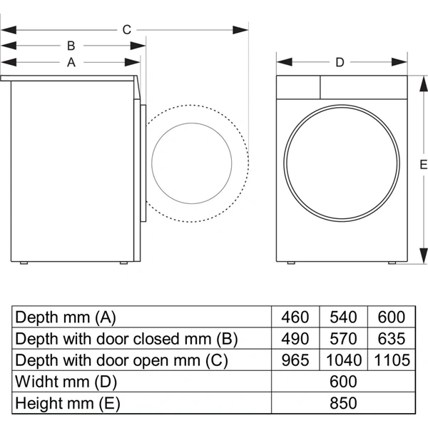 Gorenje WG614A4P1 fehér, elöltöltős, 10 kg, 1400 ford./perc, mosógép