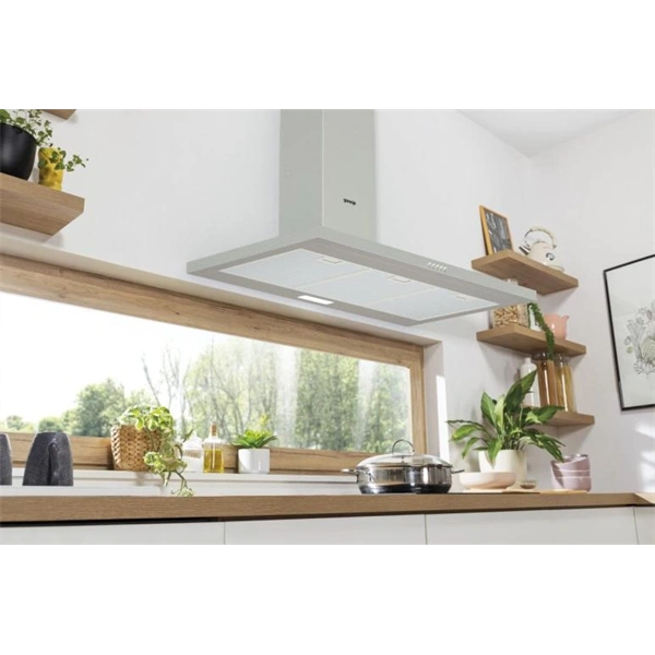 Gorenje WHC929E4X inox, fali kürtős, méret:90cm, zajszint:65dB, páraelszívó