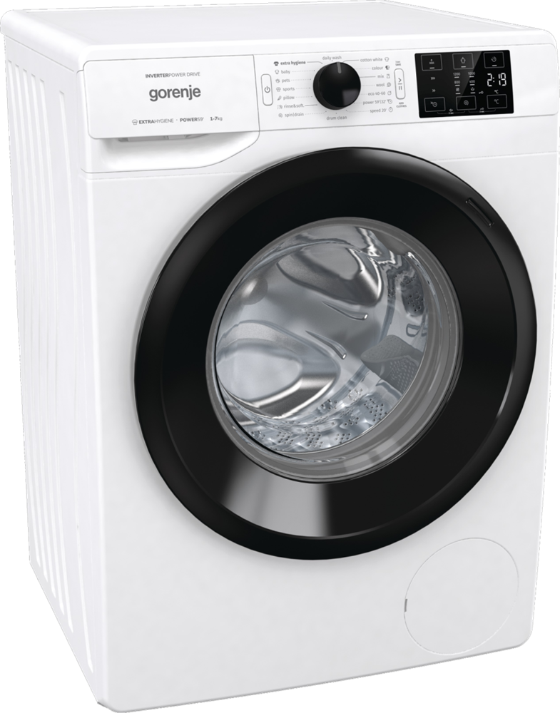 Gorenje WNEI72B fehér, elöltöltős, max.1200ford., 7 kg, mosógép