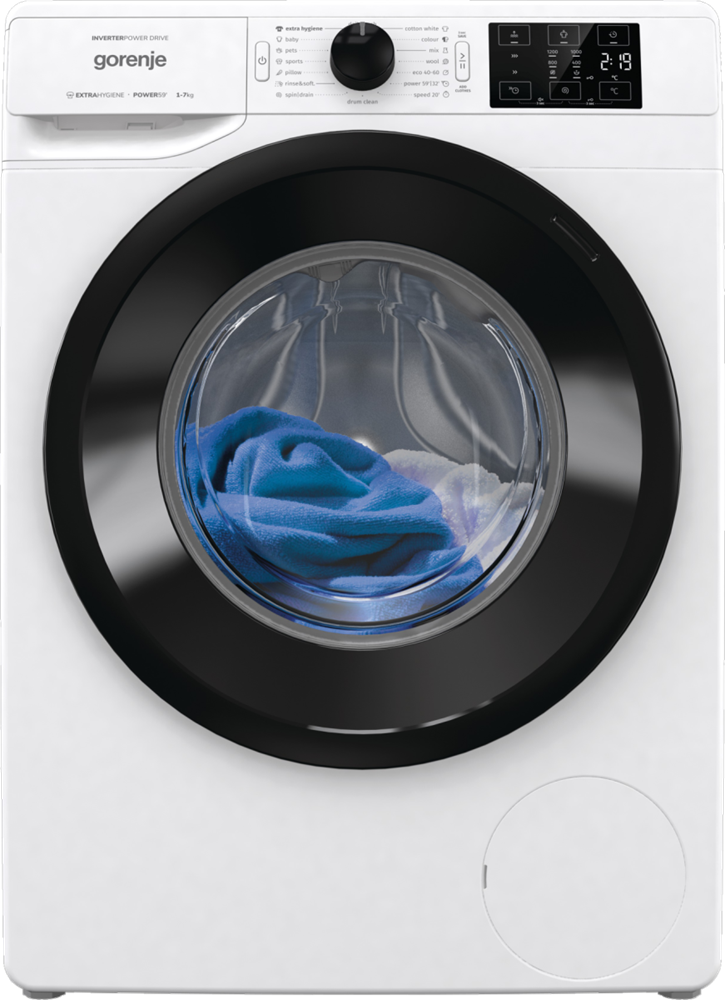 Gorenje WNEI72B fehér, elöltöltős, max.1200ford., 7 kg, mosógép